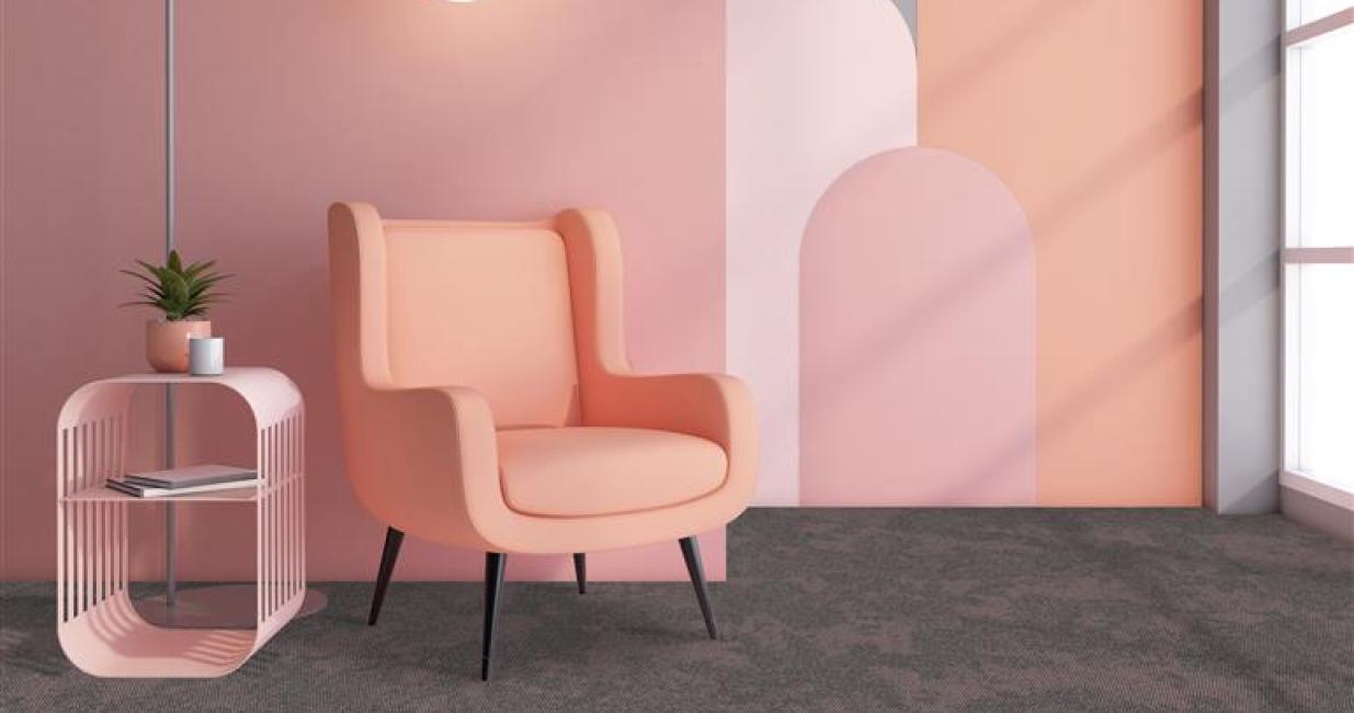 Gradus Lunar Carpet tile in Cosmic Pink